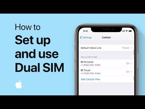 How to set up and use Dual SIM — Apple Support