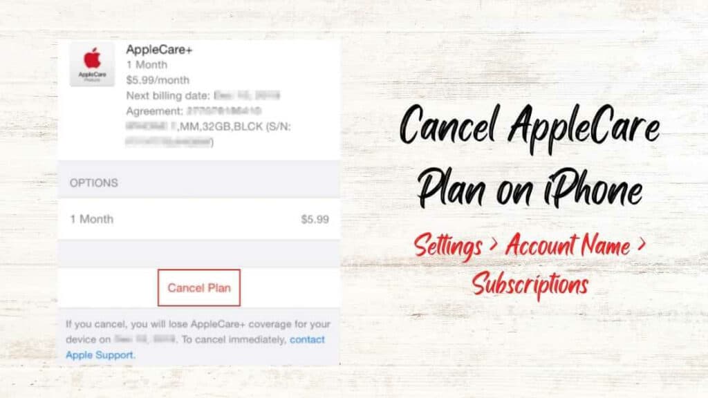 How To Cancel AppleCare Plan and get a refund