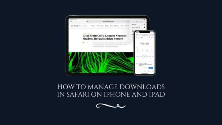 How To Manage Downloads In Safari On iPhone And iPad – Changing download settings in Safari on iPad